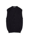 VEST A24SV03YW Navy DARK - AURALEE - BALAAN 1