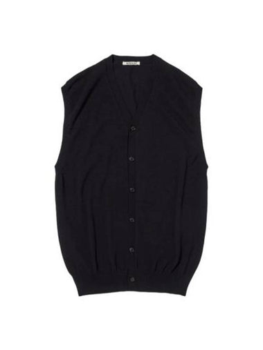 VEST A24SV03YW Navy DARK - AURALEE - BALAAN 1