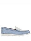 Granville Oblique Jacquard Suede Loafers Blue White - DIOR - BALAAN 2