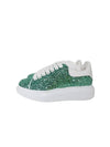 Glitter Oversole Low Top Sneakers Green - ALEXANDER MCQUEEN - BALAAN 1