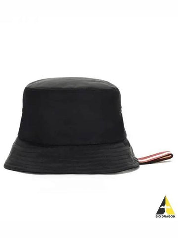 Stripe Tab Bucket Hat Black M8BA173F MHA00D - BALLY - BALAAN 1