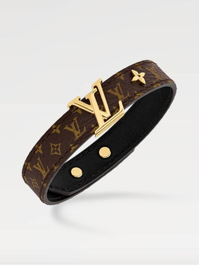 LV Iconic Monogram Canvas Bracelet Gold Brown - LOUIS VUITTON - BALAAN 2