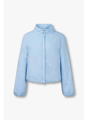 Women s Hidden Zipper High Neck Sub Zero Jacket Sky Blue - HERNO - BALAAN 1