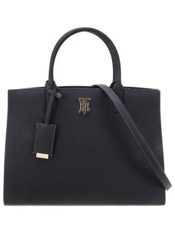 Francis Small Tote Bag Black - BURBERRY - BALAAN 1