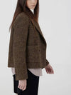 Short herringbone double jacket brown - VOYONN - BALAAN 10