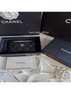 Classic Card Holder Grained Calfskin Silver Black - CHANEL - BALAAN 3