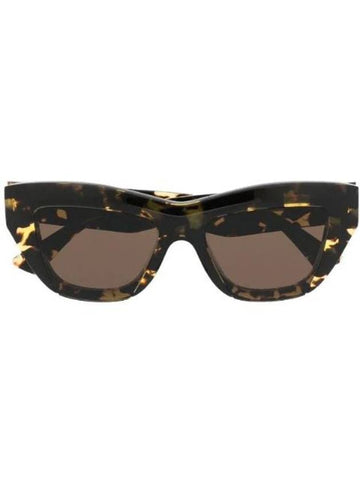 EYEWEAR Tortoiseshell cat eye frame sunglasses BV1218S - BOTTEGA VENETA - BALAAN 1