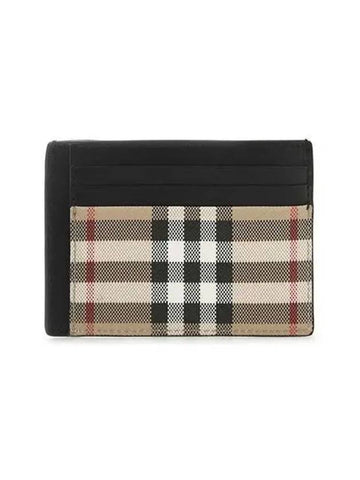 Card wallet vintage check holder beige - BURBERRY - BALAAN 1