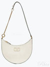 V Logo Hobo Leather Shoulder Bag Ivory - VALENTINO - BALAAN 2