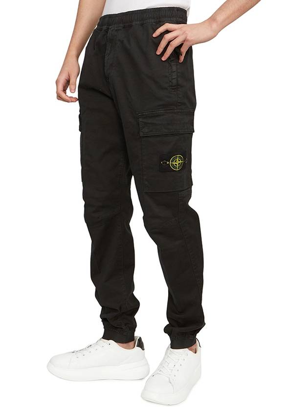 Wappen Patch Cargo Track Pants Black - STONE ISLAND - BALAAN 6