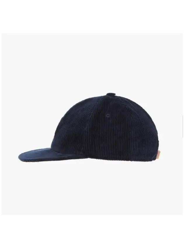 embroided logo corduroy ball cap navy - BARACUTA - BALAAN 5