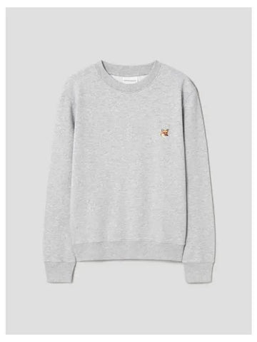 Men s Foxhead Patch Regular Sweatshirt Light Gray Melange Domestic Product - MAISON KITSUNE - BALAAN 1