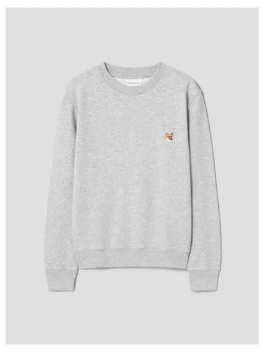 Men s Foxhead Patch Regular Sweatshirt Light Gray Melange Domestic Product GM0024021422568 - MAISON KITSUNE - BALAAN 1