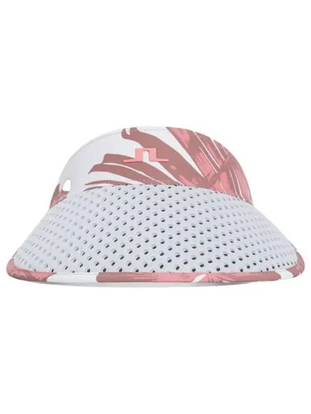 Women's Vera Print Big Visor White - J.LINDEBERG - BALAAN 3