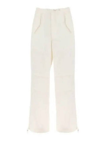 Women s Drawstring Parachute Pants Black Ivory C2100R23 - DION LEE - BALAAN 1