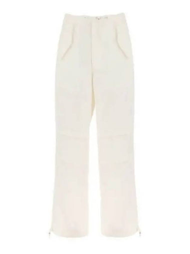 Women s Drawstring Parachute Pants Black Ivory C2100R23 - DION LEE - BALAAN 1