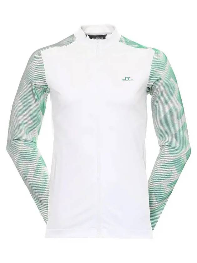 Erik 3D Sleeve Mid Layer Zip-Up Jacket White - J.LINDEBERG - BALAAN 2