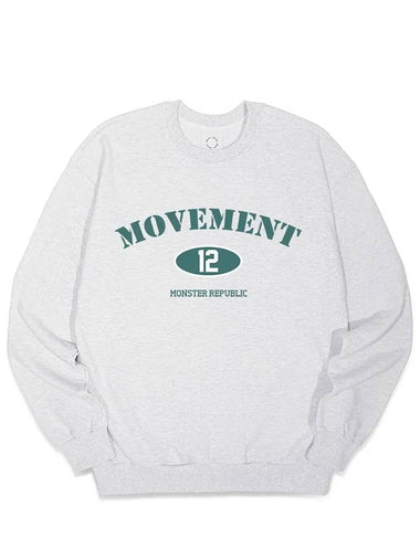 Authentic Sweatshirt Evergreen Melange Grey - MONSTER REPUBLIC - BALAAN 1