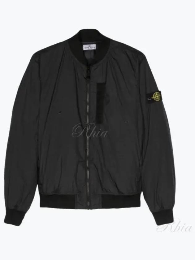 Kids 40323 Wappen Patch Down Bomber Jacket Black - STONE ISLAND - BALAAN 2