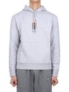 Dressed Fox Regular Hood Light Grey Melange - MAISON KITSUNE - BALAAN 3