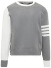 Mr. Thom Hector Knit Top Grey - THOM BROWNE - BALAAN 2