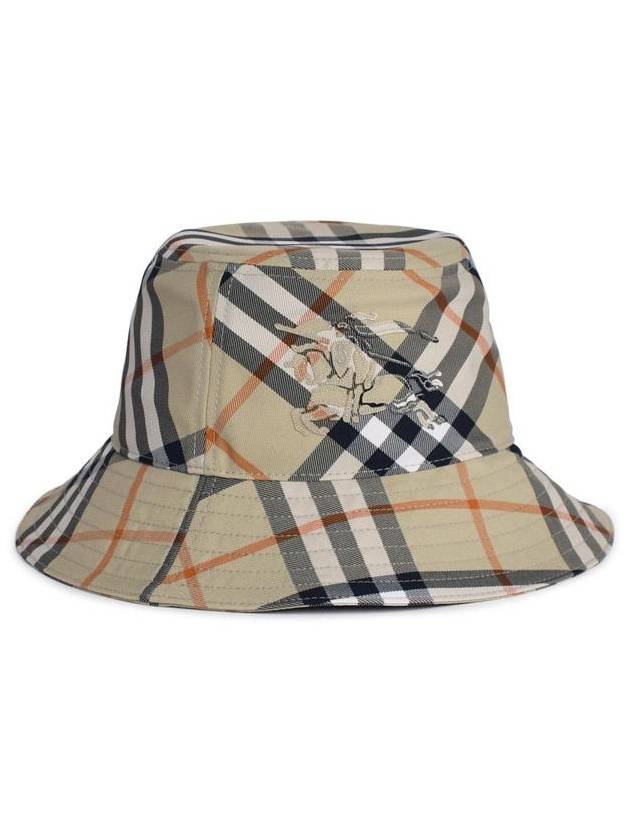 EKD Appliquéd Check Bucket Hat Beige - BURBERRY - BALAAN 3