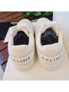 Trainer Calfskin Lace Up Low Top Sneakers White - CELINE - BALAAN 3