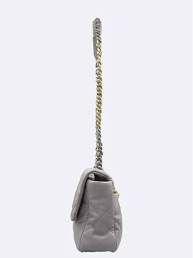 AS1161 Gray Color Nineteen 19 Large Flap Shoulder Bag - CHANEL - BALAAN 4