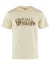 Men's Lush Logo Short Sleeves T-Shirt Chalk White - FJALL RAVEN - BALAAN 2