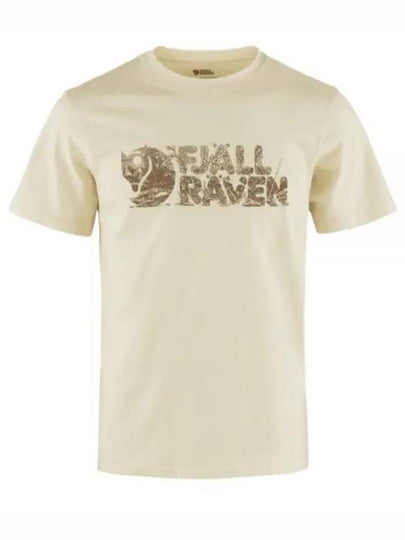 Men's Lush Logo Short Sleeves T-Shirt Chalk White - FJALL RAVEN - BALAAN 2