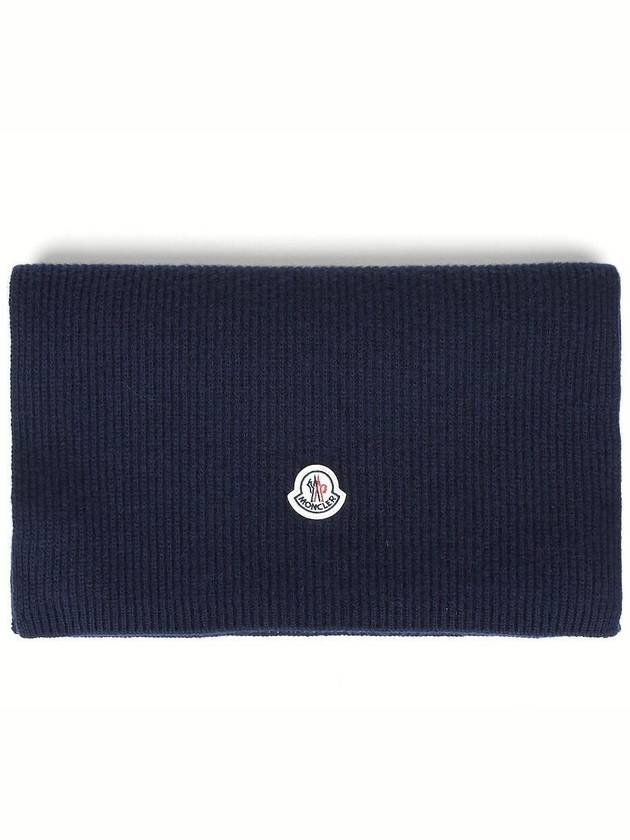 logo patch muffler navy - MONCLER - BALAAN 3