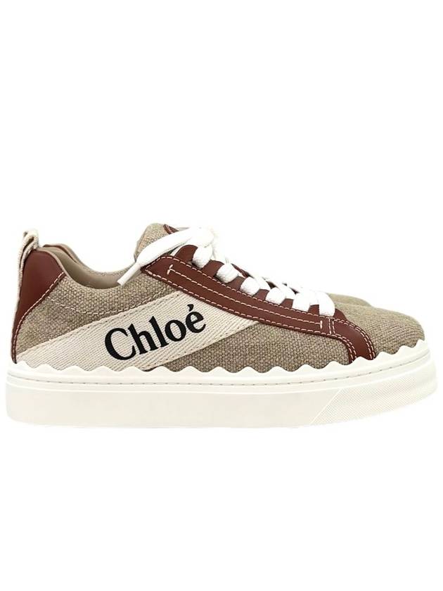 Lauren Leather Converse Low Top Sneakers Brown - CHLOE - BALAAN 3