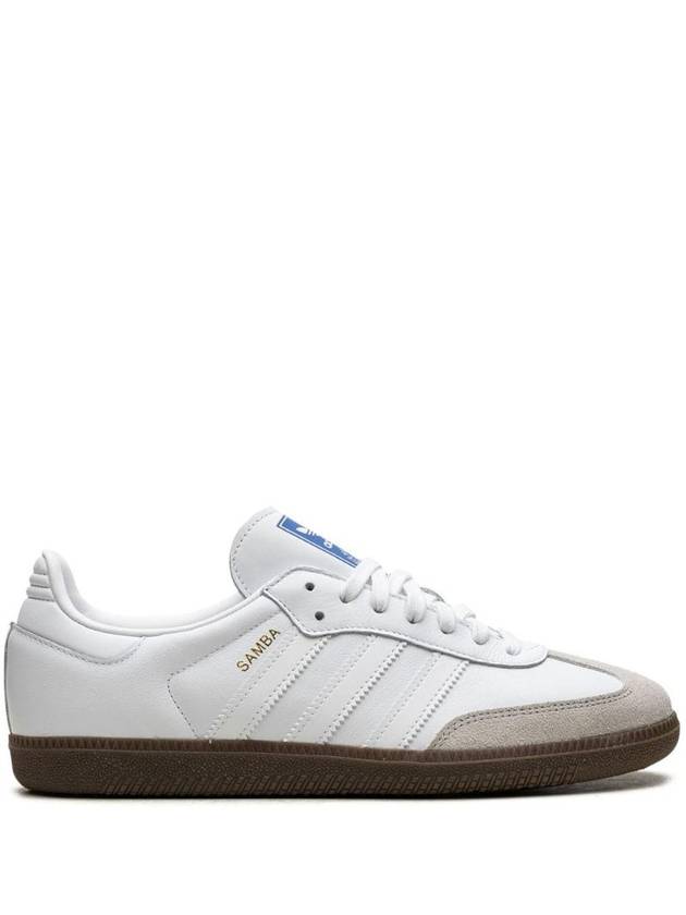 Samba OG Leather Low Top Sneakers Cloud White - ADIDAS - BALAAN 1