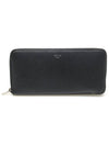 100953 Black Leather Vertical Zip Around Long Wallet - CELINE - BALAAN 1