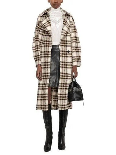 Laurie Coat Ecru MA1221 23EC - ISABEL MARANT - BALAAN 2