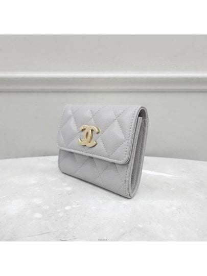 Lux You Gray season flap caviar card wallet - CHANEL - BALAAN 2