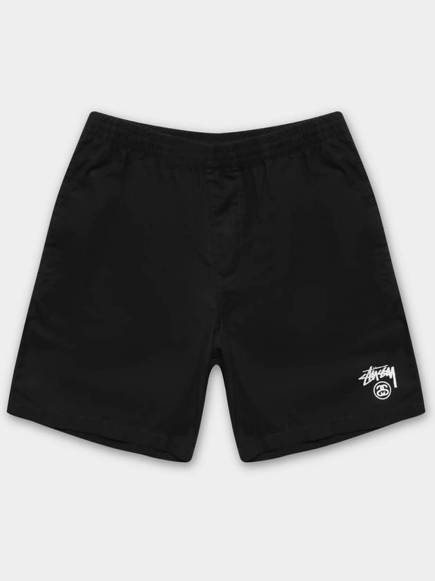 Men's Basic Stock Beach Shorts Black - STUSSY - BALAAN 2