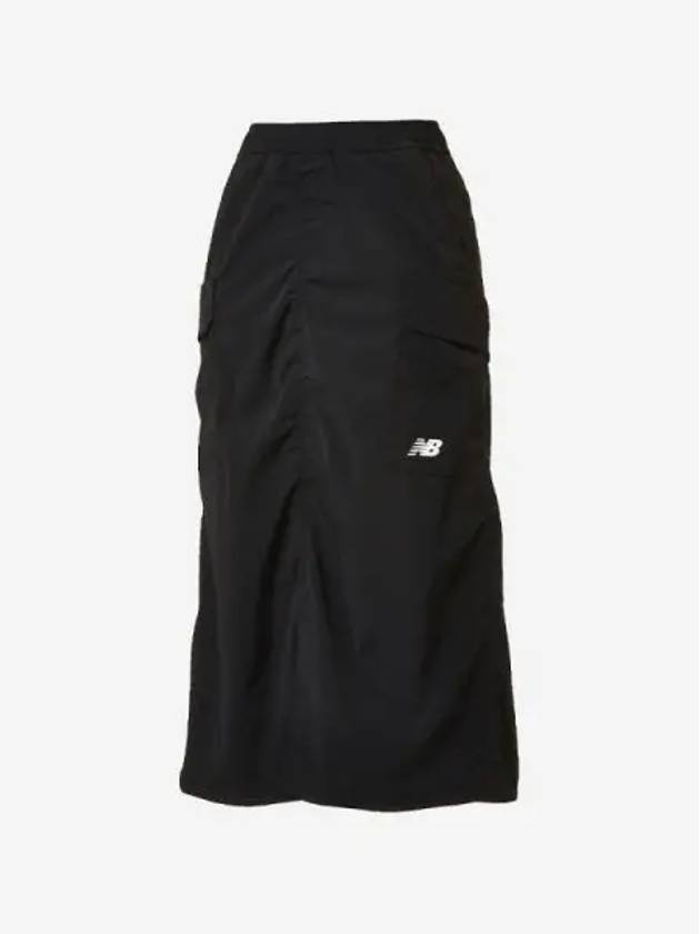 Women s Frozen Woven Stretch Cargo Long Skirt 19 Black - NEW BALANCE - BALAAN 1