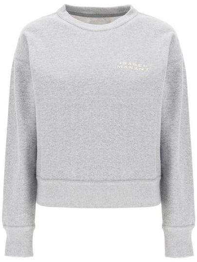 Shard Embroidered Logo Sweatshirt Grey - ISABEL MARANT - BALAAN 2