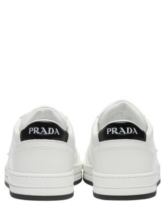 Downtown Leather Low Top Sneakers White - PRADA - BALAAN 4