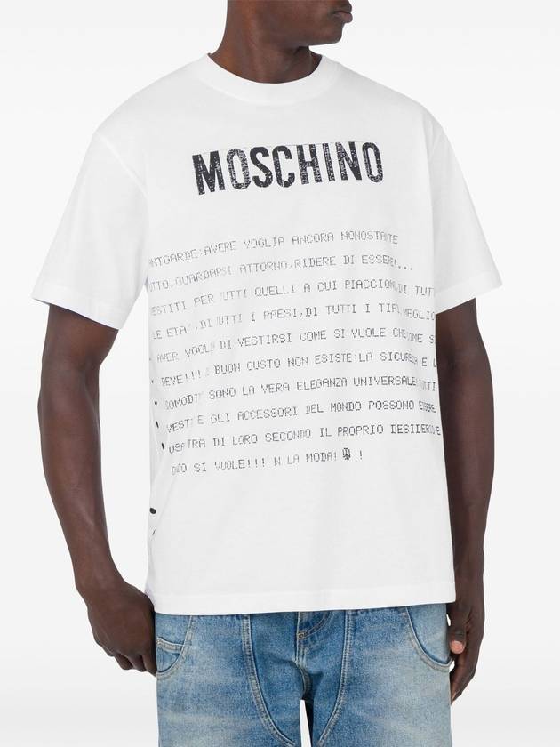 Long Sleeve T-Shirt A071702411001 WHITE - MOSCHINO - BALAAN 3