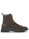 Brutus Medium Lace-up Worker Boots Burgundy - CAMPER - BALAAN 2