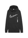 ThermaFit Logo Pullover Hood Black - NIKE - BALAAN 1