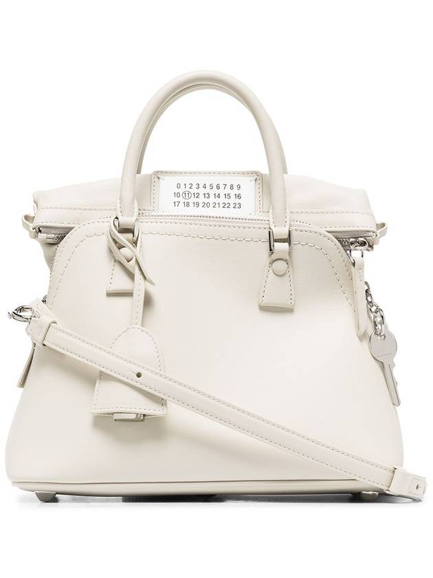 5AC Mini Tote Bag Light Grey - MAISON MARGIELA - BALAAN 3