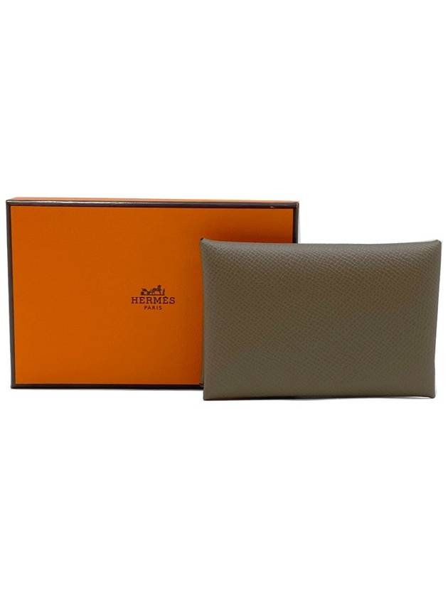 Calvi Card Wallet Étoupe - HERMES - BALAAN 7