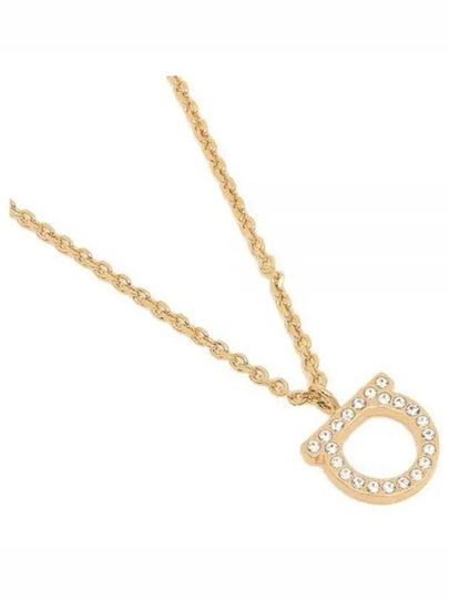 Gancini Crystals Necklace Gold - SALVATORE FERRAGAMO - BALAAN 2