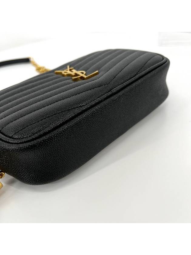 Lou Matelasse chain camera bag cross black 618057 - SAINT LAURENT - BALAAN 6