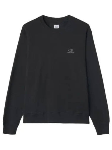 Cotton Fleece Sweatshirt Black - CP COMPANY - BALAAN 1