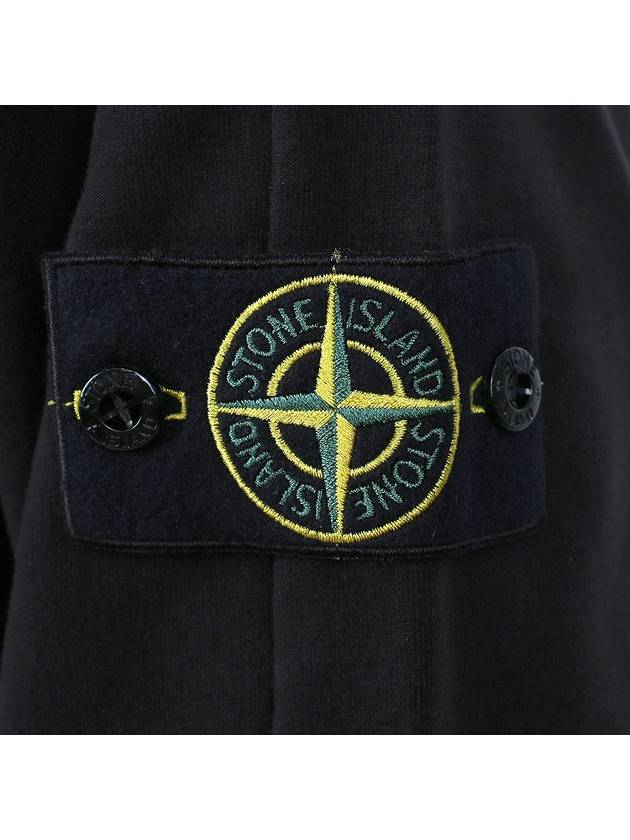 Compass Logo Patch Hoodie Black - STONE ISLAND - BALAAN 6