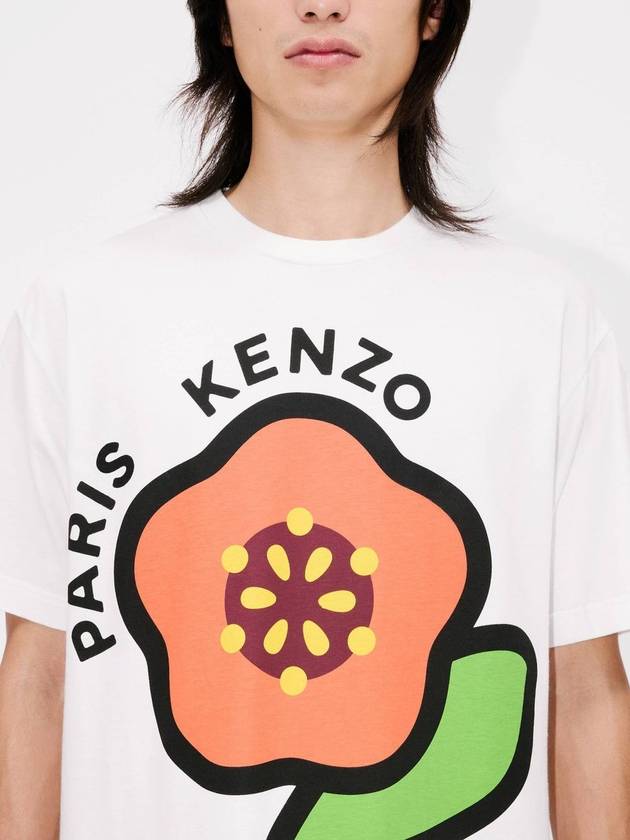 Pop Print Short Sleeve T-Shirt White - KENZO - BALAAN 4